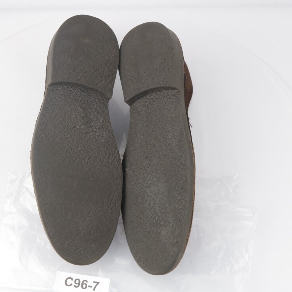Bloomingdales Mens Chukka Boot Size 12 Brown Suede Lace Up Casual Plain Toe - Picture 10 of 13